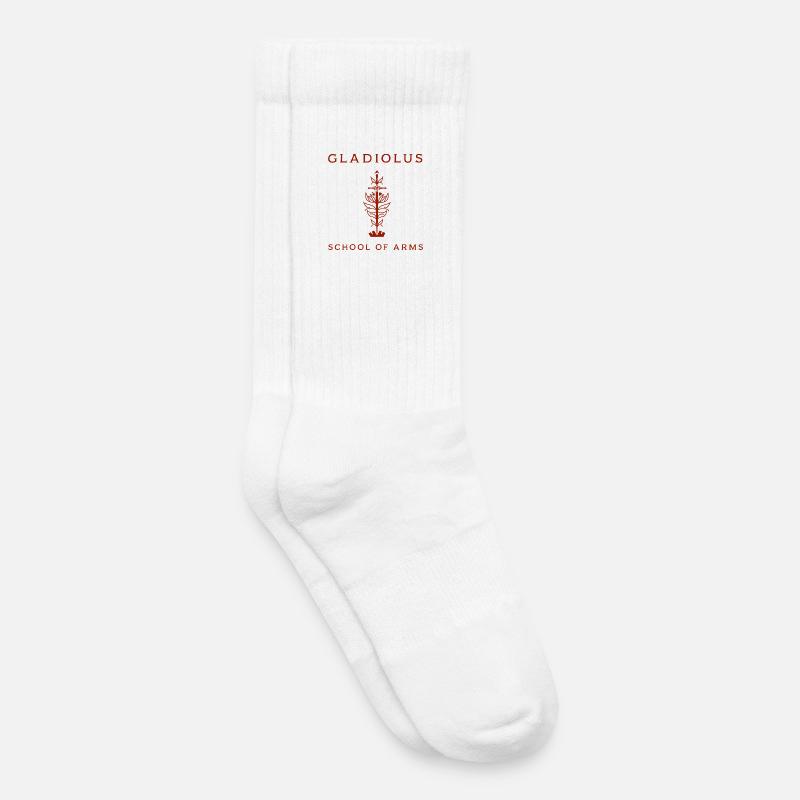 Gladiole rot - Kinder Tennissocken - Weiß