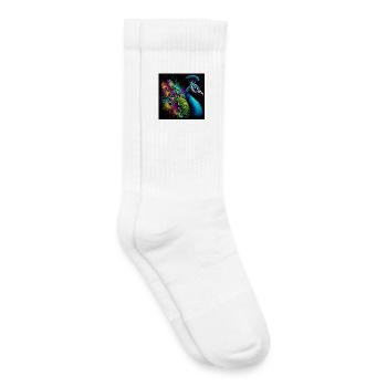 Pfau - Kinder Tennissocken - Weiß - Rechts