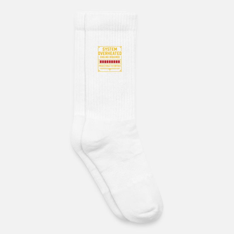 System Overheat – Forge Tee - Kids Tennis Socks - white