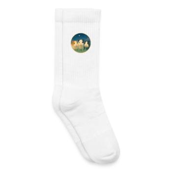 Amis pour la vie - Chaussettes de tennis bio enfant - blanc - Droite