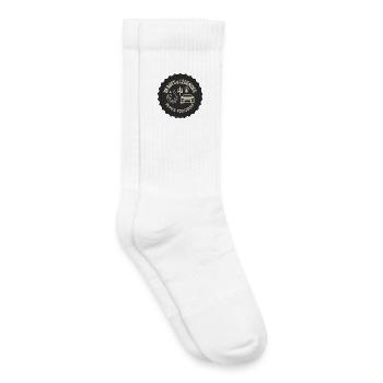 Logo capsule - Chaussettes de tennis bio enfant - blanc - Droite