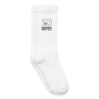 JAM Roots Rock Reggae Design - Chaussettes de tennis bio enfant - blanc - Droite