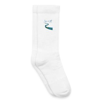 Swedish and proud of it  - Chaussettes de tennis bio enfant - blanc - Droite