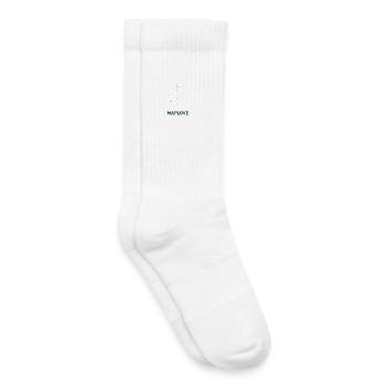 Geometrisches Herz mit Karte - Kinder Tennissocken - Weiß - Rechts