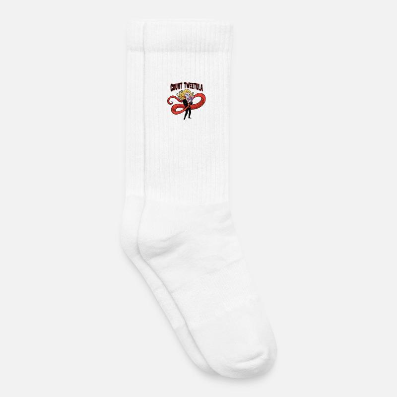 Vampire Twisted Meme Design - Kids Tennis Socks - white