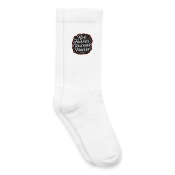 Echte Freunde Für Immer - Kinder Tennissocken - Weiß - Rechts