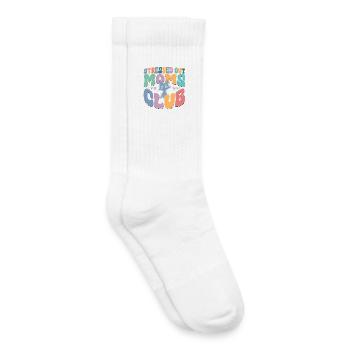 Mom Life Graphic Tee - Kids Tennis Socks - white - Right