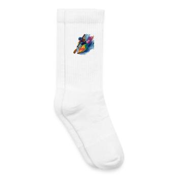 Aventure en kayak d’eau vive Color Rush - Chaussettes de tennis bio enfant - blanc - Droite