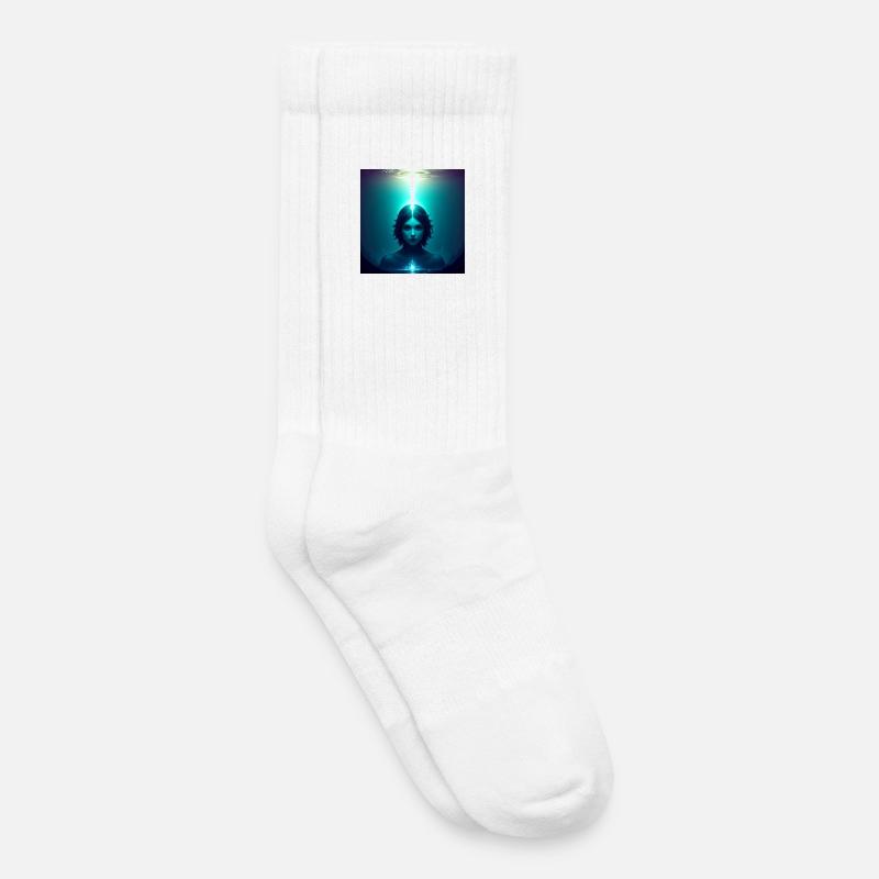 Ätherisches Frontlicht - Kinder Tennissocken - Weiß
