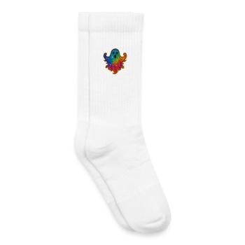Rainbow Spirit Glitter - Kids Tennis Socks - white - Right