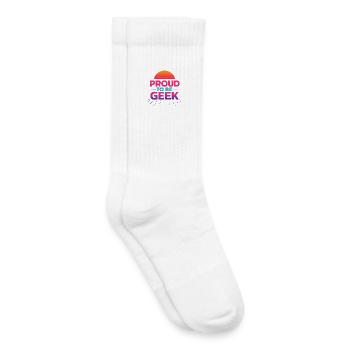Stolz darauf, Retro Gradient Geek zu sein - Kinder Tennissocken - Weiß - Rechts