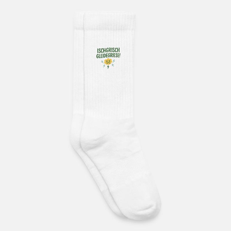 Ischgrisch gleidegriese! - Kinder Tennissocken - Weiß