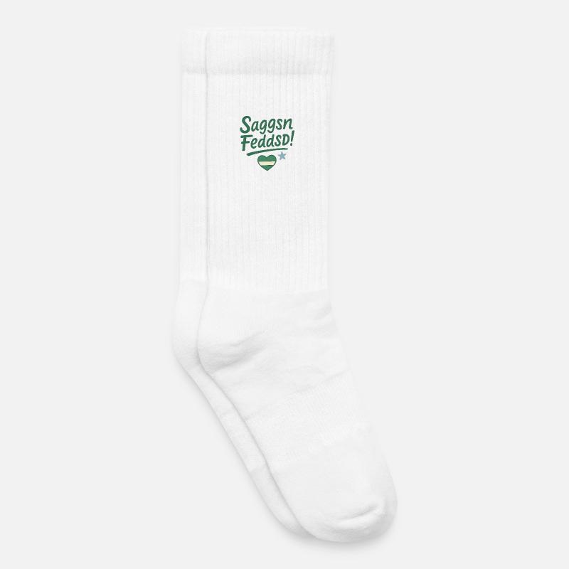 Saggsn_Feddsd- - Kinder Tennissocken - Weiß