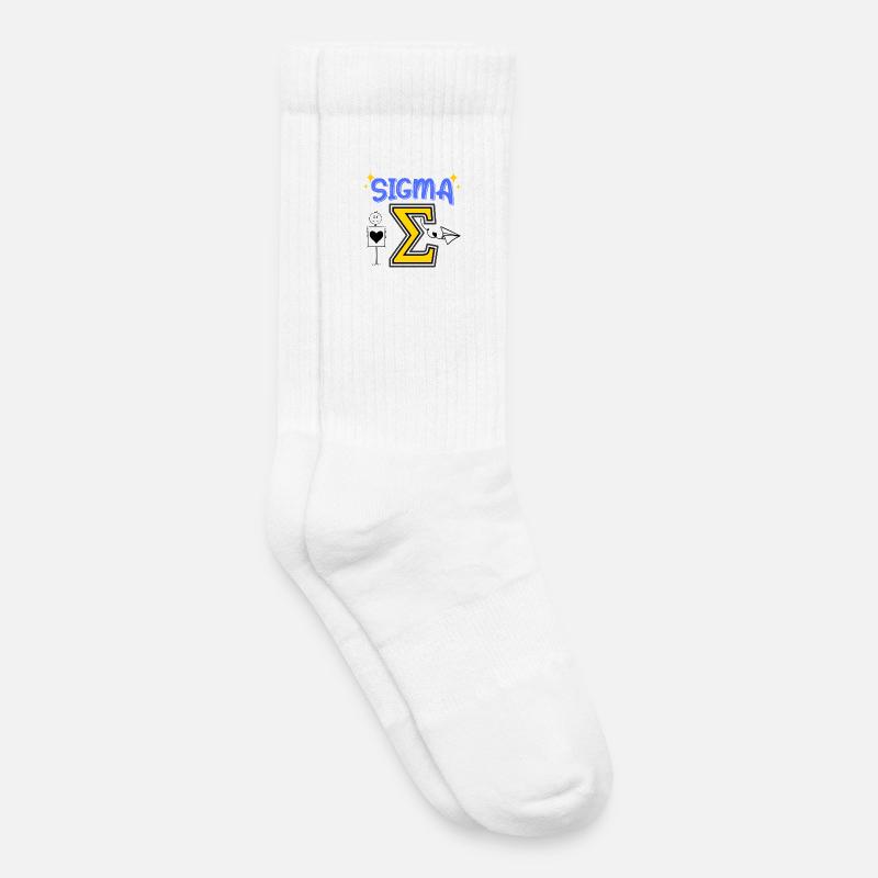 Sigma Jugend Worte - Kinder Tennissocken - Weiß