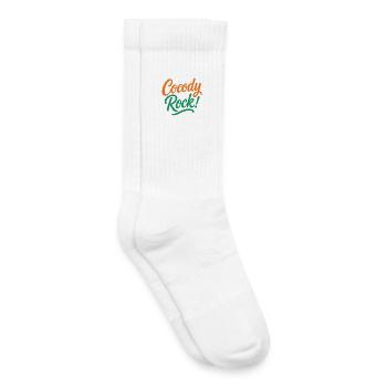 Cocody Rock - Chaussettes de tennis bio enfant - blanc - Droite