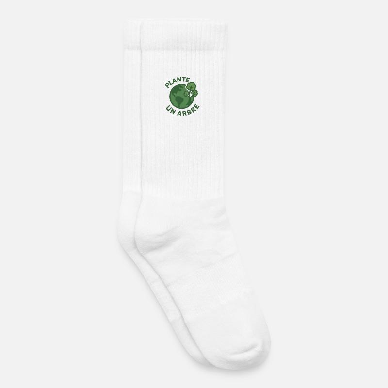 Planet A Tree Öko-Design - Kinder Tennissocken - Weiß