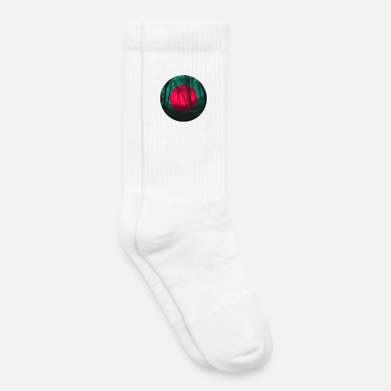 Waldfinsternis - Kinder Tennissocken - Weiß