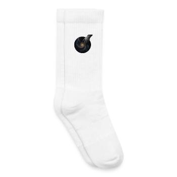 DJ cosmique – Le son de l’univers - Chaussettes de tennis bio enfant - blanc - Droite