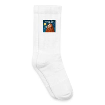 Nachts ist kälter als draußen  - Kinder Tennissocken - Weiß - Rechts