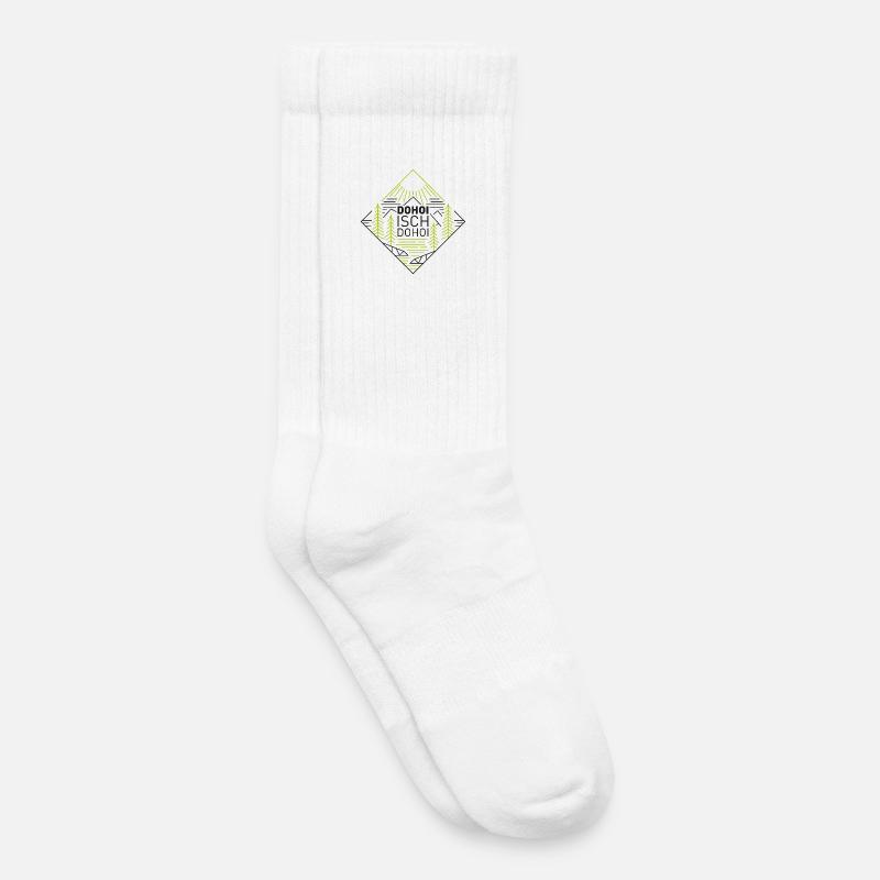 Dohoi isch dohoi - Kinder Tennissocken - Weiß