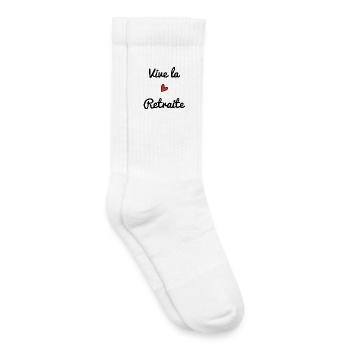 RUHESTAND. RUHESTAND. PENSIONIERT. SENIOR. OMA. OPA - Kinder Tennissocken - Weiß - Rechts