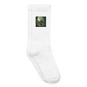 Night Dragon of the Forest - Kids Tennis Socks - white - Right
