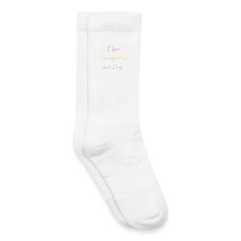 Scrapbook Scrapbooking - Chaussettes de tennis bio enfant - blanc - Droite