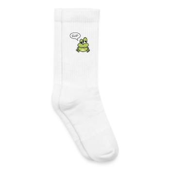 Little frog says sup - Kids Tennis Socks - white - Right