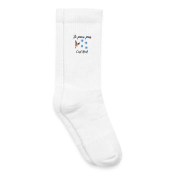 Santa Reindeer T-shirt - Kinder Tennissocken - Weiß - Rechts
