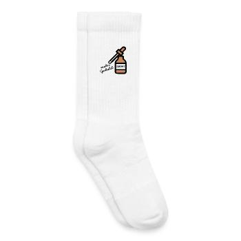 Zukunft Jahresvorsätze Geduld - Kinder Tennissocken - Weiß - Rechts