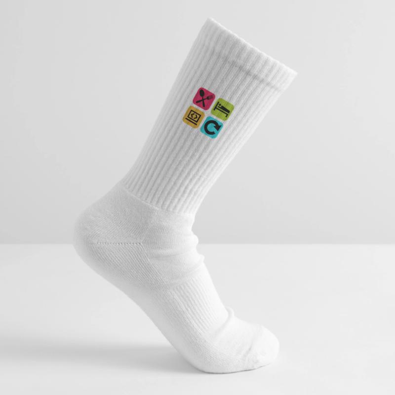 Eat Sleep Program Repeat Funny Quote Code Kids Tennis Socks