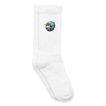 Armure d’Étoile de Licorne Spatiale - Chaussettes de tennis bio enfant - blanc - Droite