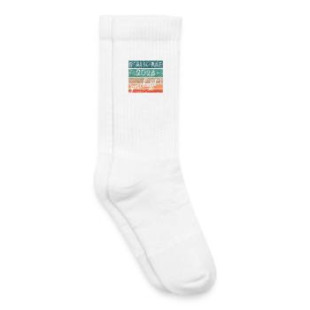 Realschule 2026 : Don accompli, certificat de fin d’études secondaires - Chaussettes de tennis bio enfant - blanc - Droite
