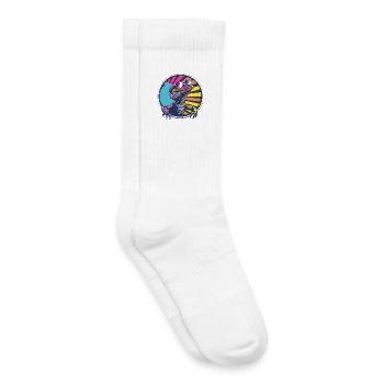 Neon Salamander Animal Sunglasses - Kids Tennis Socks - white - Right