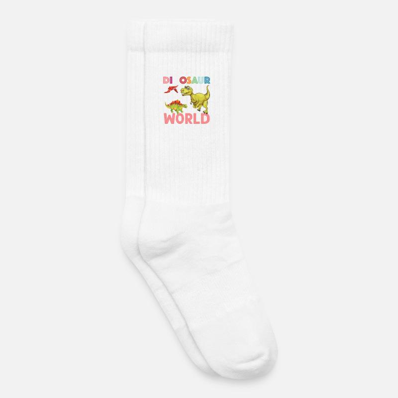 Dinosaur World nice - Kinder Tennissocken - Weiß