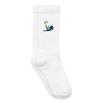 Mondgebundenes Alien-Baby - Kinder Tennissocken - Weiß - Rechts