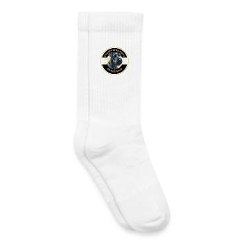 Riesenschnauzer Schutzhund Emblem Gold - Kinder Tennissocken - Weiß - Rechts