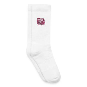 Kaffee & Aktivitäten: Niedliches Kaffeeschild - Kinder Tennissocken - Weiß - Rechts