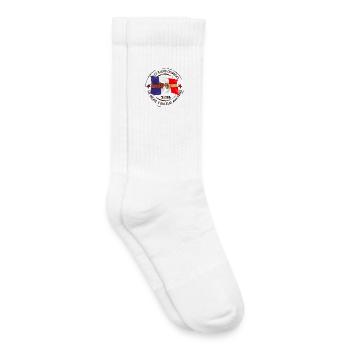 Les_bleus_donnent_la_meme_couleur_aux_fans - Chaussettes de tennis bio enfant - blanc - Droite