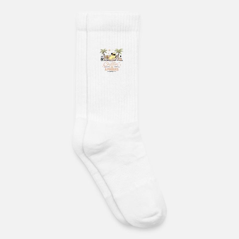Easter Chick - Kids Tennis Socks - white