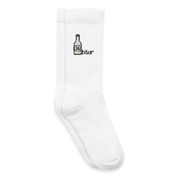 Party Flasche - Abitur 2026 - Kinder Tennissocken - Weiß - Rechts