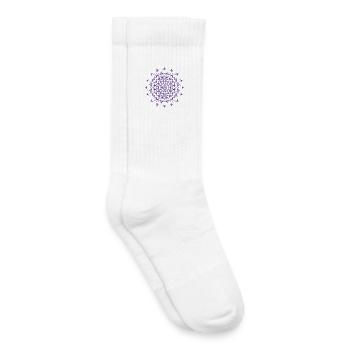 Mandala - Kids Tennis Socks - white - Right
