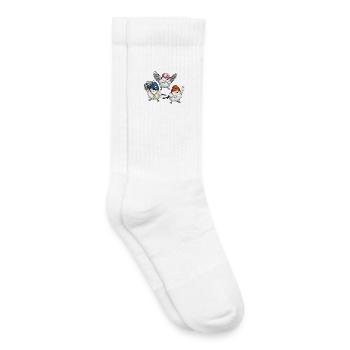 Ambiance de rue Bird Crew - Chaussettes de tennis bio enfant - blanc - Droite
