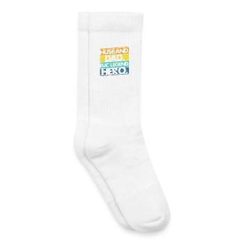 Monoroue monocycliste - Chaussettes de tennis bio enfant - blanc - Droite