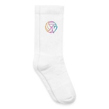 Volleyball Ball - Kinder Tennissocken - Weiß - Rechts