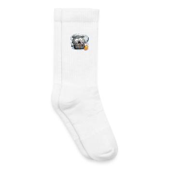Camera Panda Chaos - Chaussettes de tennis bio enfant - blanc - Droite