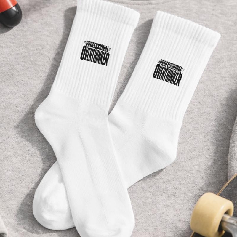 professional Overthinker Bold Kids Tennis Socks