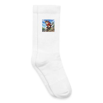 CatSkate - Kinder Tennissocken - Weiß - Rechts