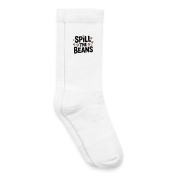 Spill the Beans Coffee Tee - Kids Tennis Socks - white - Right