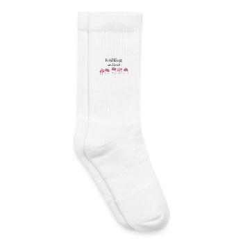 Printemps dans le ventre - chemise de grossesse délicate - Chaussettes de tennis bio enfant - blanc - Droite